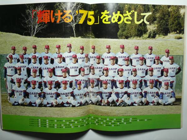 広島カープ【1975年ファンブック(イヤーブック)】(記念品、関連