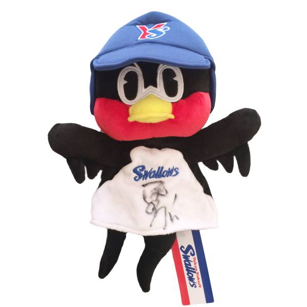 概ね新品】つば九郎ハンドパペット（旧ロゴ）【サイン入り】(記念品