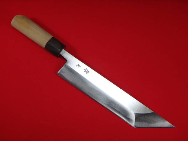 鰻裂き包丁（江戸裂） 【康之】 霞 七寸五分 水牛角巻柄 中古品(和包丁