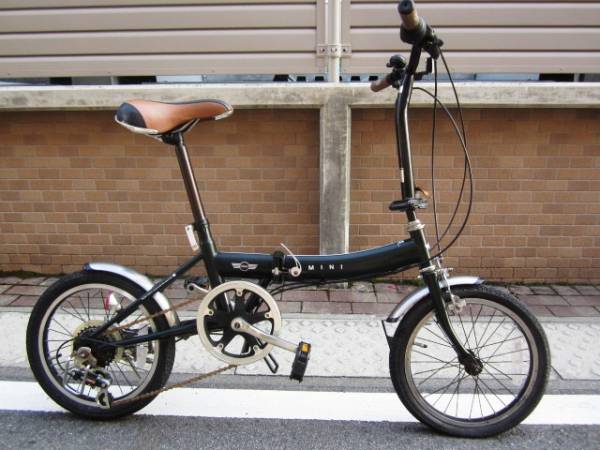 ■超目玉・お洒落【MINI】16インチ6段変速・モスグリーン■_1