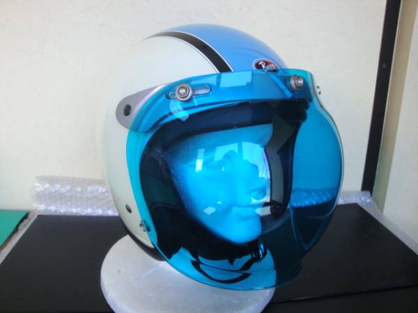 Buco ジェットヘルメット Lサイズ 58-60cm MOTOBUCO BUCO ブコ スカイブルー ジェットヘルメット Lサイズ 青白レトロ(L