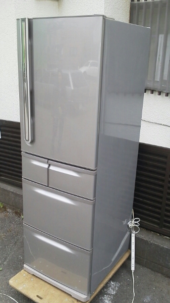 東芝 405L 5ドア ノンフロン冷蔵庫 GR-41ZU(S) 08年製 動確済(400  