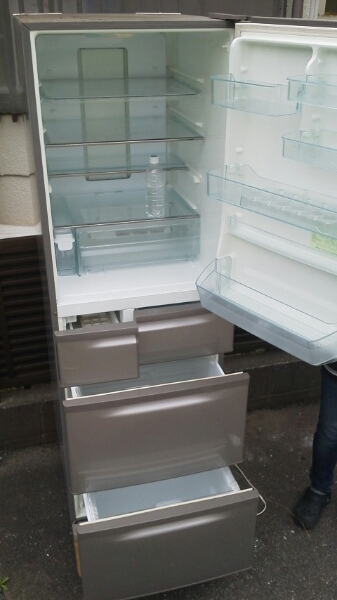 東芝 405L 5ドア ノンフロン冷蔵庫 GR-41ZU(S) 08年製 動確済(400  