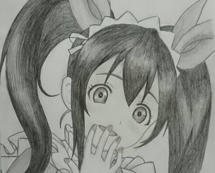 ラブライブ 矢澤にこ 鉛筆画 手描きイラスト 同人イラスト 手描きイラスト 売買されたオークション情報 Yahooの商品情報をアーカイブ公開 オークファン Aucfan Com