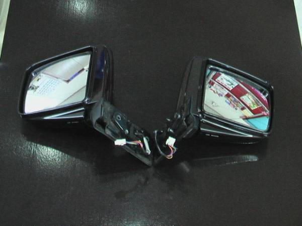 E50 エルグランド 左右ドアミラー 電動格納式 ブラック 純正品_1