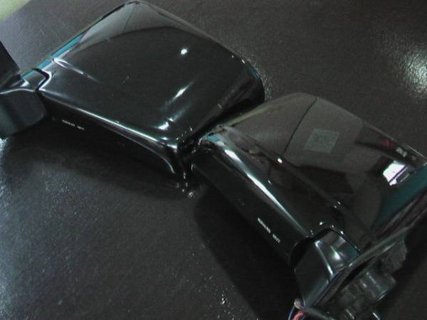 E50 エルグランド 左右ドアミラー 電動格納式 ブラック 純正品_2
