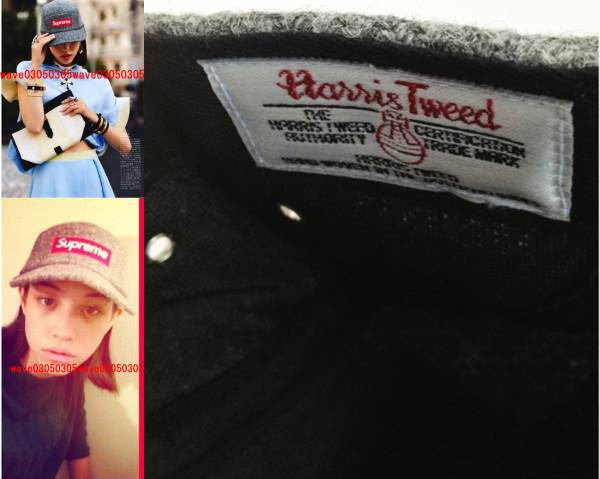 Supreme Harris Tweed Jet Cap 水原希子 Whirledpies Com