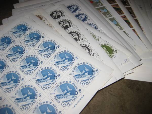 1960年代の未使用切手 額面28,880円◆シート完品◆記念切手_2