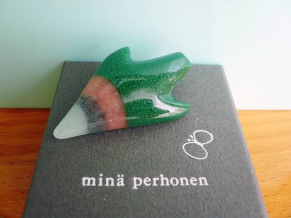 mina perhonen「tour」鳥ピンブローチ 新品 ミナペルホネン(ミナ