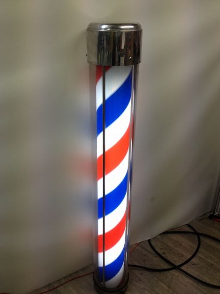 理容室 光るサインポール くるくる看板 床屋 置型 自立看板 売買されたオークション情報 Yahooの商品情報をアーカイブ公開 オークファン Aucfan Com