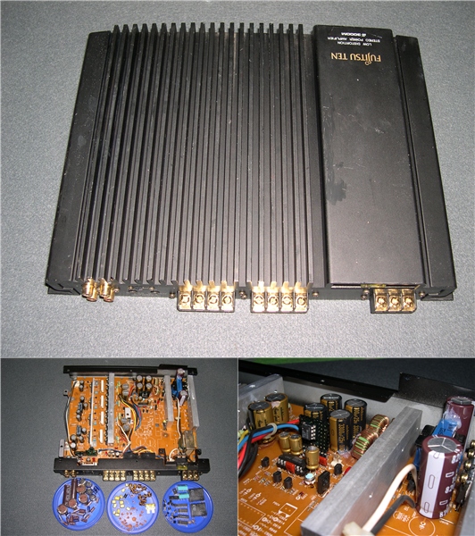 FUJITSU TEN 4チャンネル パワーアンプ α3000M NN4796 TEN FUJITSU