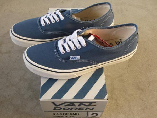 BEAMS別注VANS VAN DOREN V44BEAMS AUTHENTIC NAVY 9ヴァンズ(男性用 