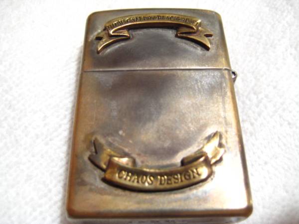 半額以下 ‼︎ ◆ルードギャラリー×カオスデザイン ◆ジッポライター　38500円 RUDEGALLERYルードギャラリーBLACKREBELジッポライターZIPPO(男性用