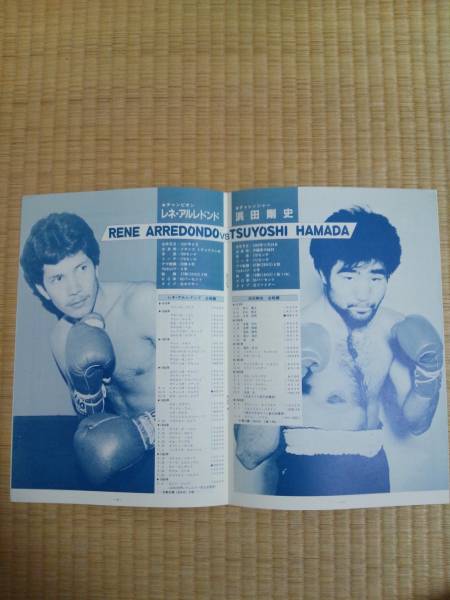 貴重パンフレット レネ・アルレドンドvs 浜田剛史(ボクシング)｜売買