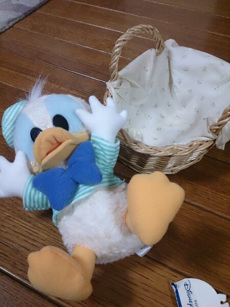 ディズニーリゾート購入 ベビードナルドぬいぐるみかご付き ドナルド ダック 売買されたオークション情報 Yahooの商品情報をアーカイブ公開 オークファン Aucfan Com