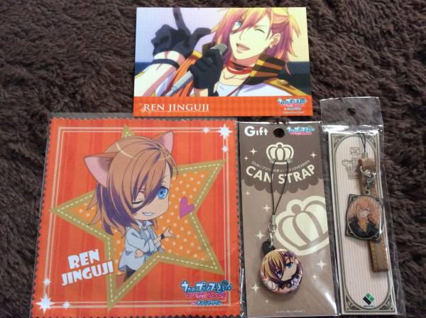うたの☆プリンスさまっ♪ レン ナンジャ クロス+缶ストラップ等