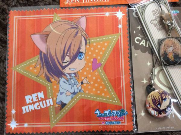 うたの☆プリンスさまっ♪ レン ナンジャ クロス+缶ストラップ等