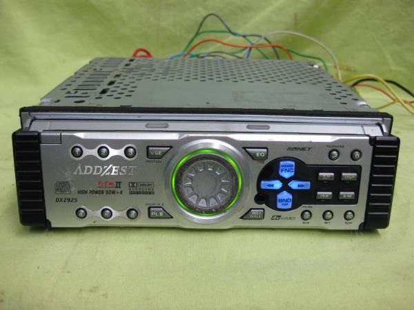 ADDZEST DXZ925 AUX入力付 1Dサイズ CDデッキ 故障品(アゼスト