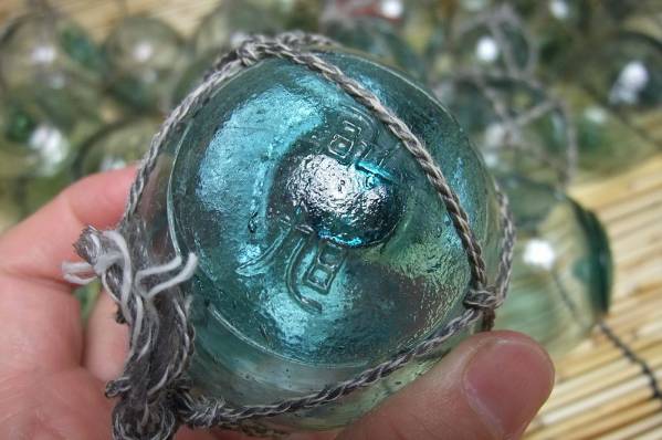 レトロガラス玉 漁網 浮き玉 浮き球 希少な小玉 22個セット C(雑貨 