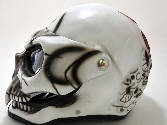 ドクロ・スカル・カスタムヘルメット!シンプソン・Arai・SHOEI(Lサイズ