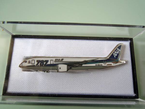 激レア♪限定新品未使用 ANA 787 ネクタイピン 787ロゴ入り！(全日本