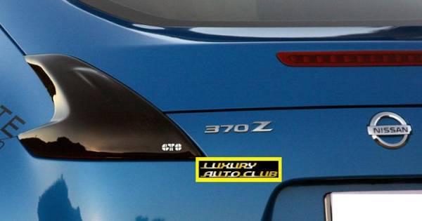 ニッサン フェアレディZ Z34 370Z ヘッド スモークテールライトカバー エアロ ボディートリム 北米スタイル 簡単装着 車検ＯＫ