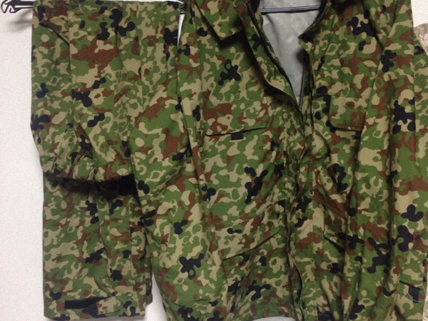 未仕様品 陸自 DIMATEC 迷彩雨衣 ポンチョ 防水 2型 自衛隊(戦闘服 
