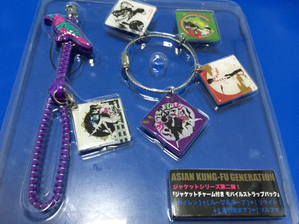 AKG アジカン モバイルストラップ ジャケットキーホルダー(記念品