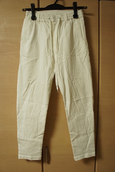 13SS VICTIMヴィクティム イージー テーパード パンツ 白 626E