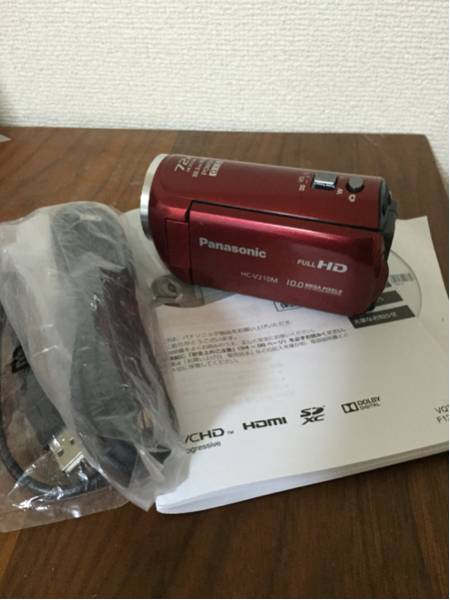 panasonicデジタルハイビジョンカメラHC-V210M 8GB レッド新品