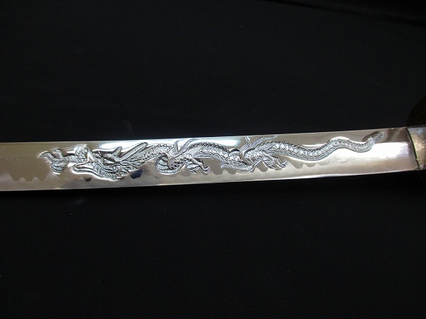 〓【模造刀】日本刀 美術刀剣 龍・梵字彫刻 刃68.5cm〓B14064(模造刀