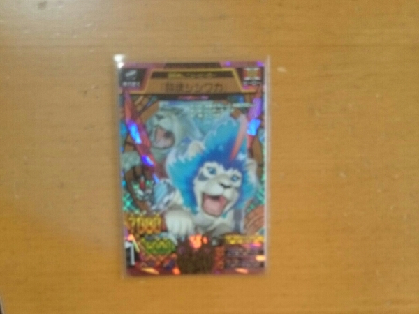 グレートアニマルカイザービッガー4弾究極レア 闘魂シシワカ_1