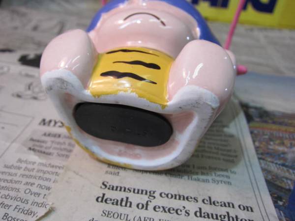 昭和レトロ ゴロピカドン 陶器貯金箱 当時物 中古(サンリオ)｜売買され