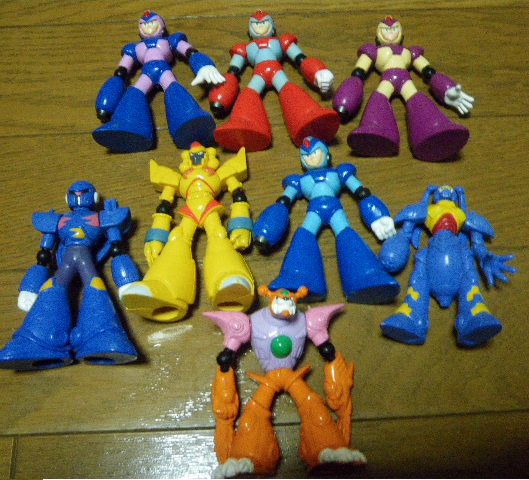 ロックマンX食玩フィギュア8体 ヴァジュリーラFFホーネックVAVAの入札