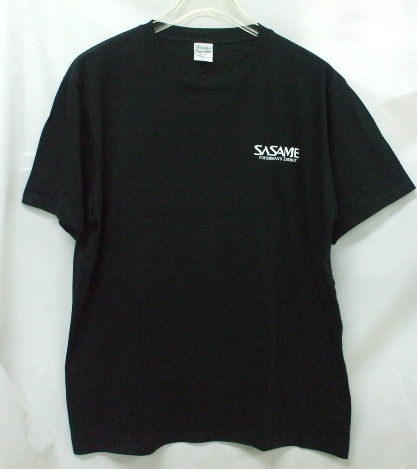 SASAME】ササメ針 ボウズのがれ 釣るまで帰らん Tシャツ 黒 XL(ウエア