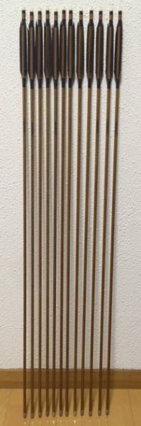 弓道　カーボン矢　遠的　EASTON KYUDO CARBON 80-23 12本組み_1