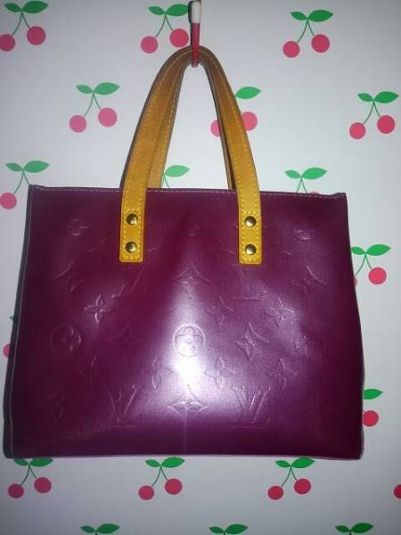 ★ルイヴィトン★ヴェルニ リードＰＭハンドバッグ 赤系パープル