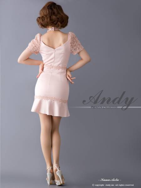 AN-OK1007☆Andyドレス☆新品タグ付☆PinkBeige S