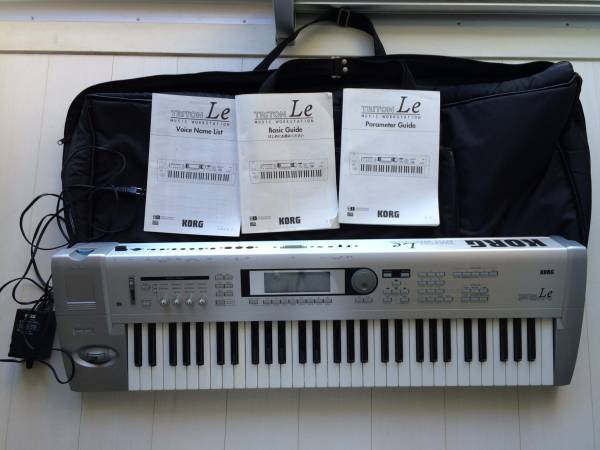 KORG TRITON Le61整備済 拡張EXB-SMPL+16MBx2 美品 Korg Triton Le 61key MUSIC WORKSTATION KEYBOARD w/ gig bag EXB
