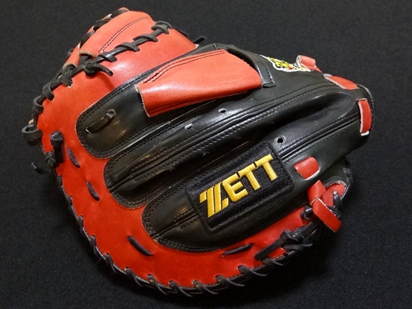 阪神タイガース 矢野 燿大 2003 支給 ミット ☆ 実使用 グラブ(実使用 