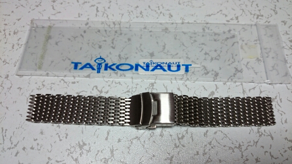 ※１円～！美品 タイコノート製 シャークメッシュブレス 20ミリ