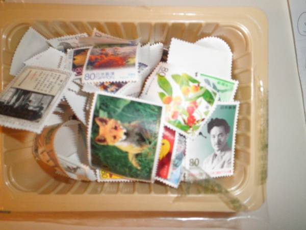 糊落ち切手　80円100枚　8000円分　B