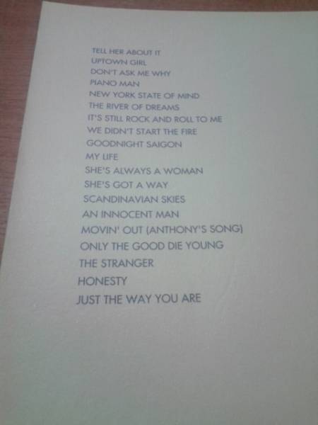 ビリージョエル　ピアノ弾き語り用楽譜　PIANO MAN ～_2