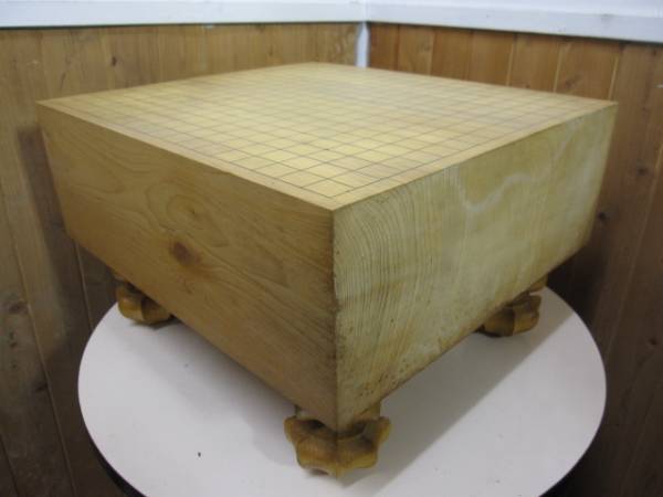 68 碁盤 足付 一枚板