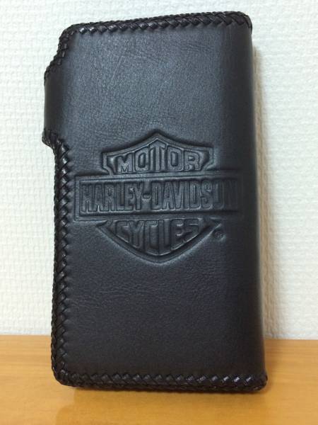 ハーレー乗り御用達 本革ハーレーダビッドソン長財布日本円対応(財布