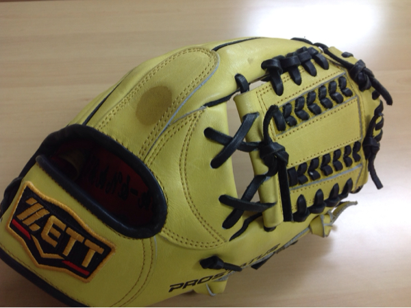 ZETT プロステイタスグローブ 二塁手用右 オーダー品軟式用_1