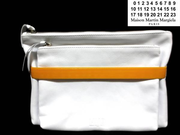 MARTIN MARGIELA 6 レザークラッチバッグ マルジェラ