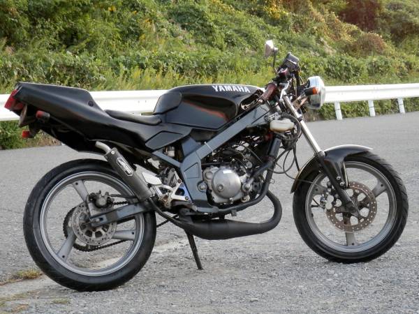 お取引中【最終値下げ】tzr50r ネイキッド仕様 不動車 取引中]原付バイク 希少tzr50r ネイキッド仕様実働タイヤとチェーン要
