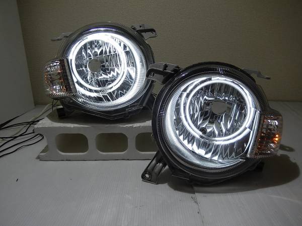 L675S ミラココア CCFLイカリング LEDヘッドライト(ヘッドライト