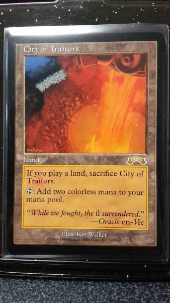 MTG 裏切り者の都⁄City of Traitors 日本語1枚 在庫2 MTG 裏切り者